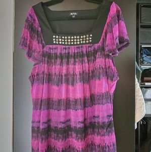 APT.9 Pink/Purple Blouse